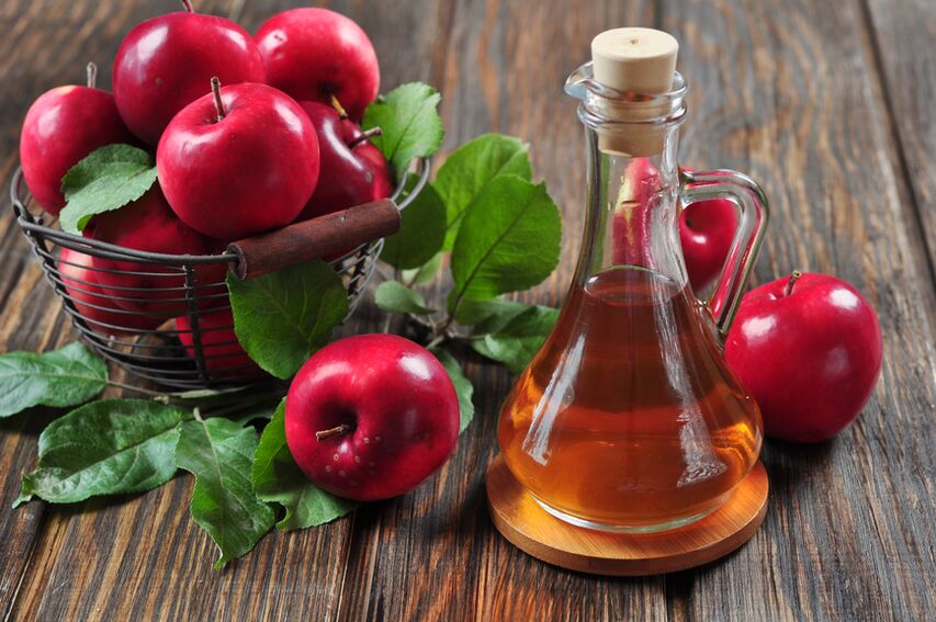 Apple Cider Esseg vu varieschen Venen